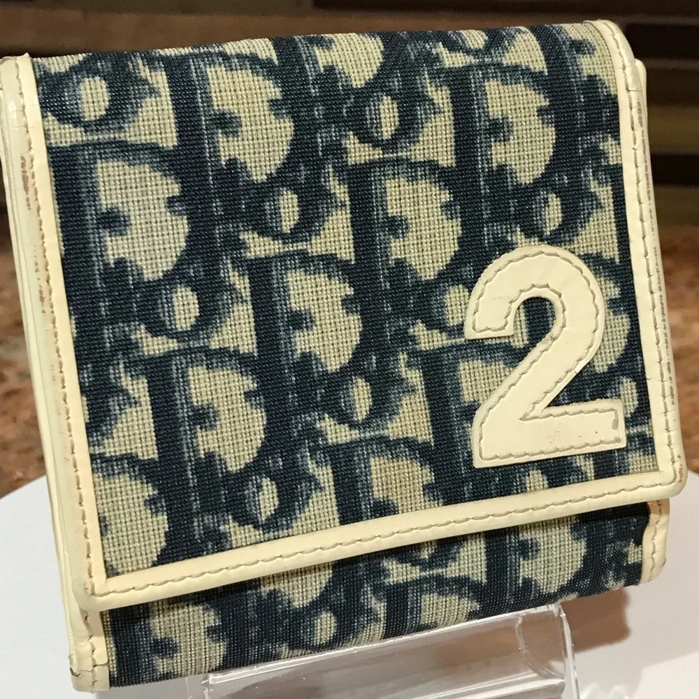 DIOR Trotter #2 Canvas/ Patent Leather Bifold Wallet 😍🔥